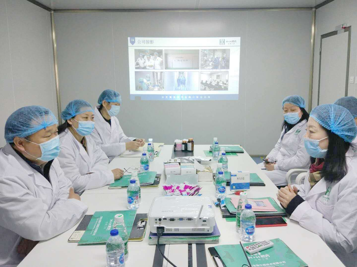 鄭州市工信局黨委委員、調研員吳忠陽一行赴和合生物調研疫情防控及“三送一強”工作